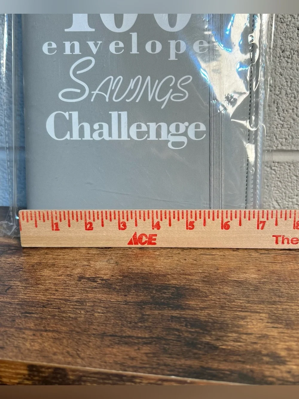 100 Envelope Savings Challenge Book Gray Savings Thrifty